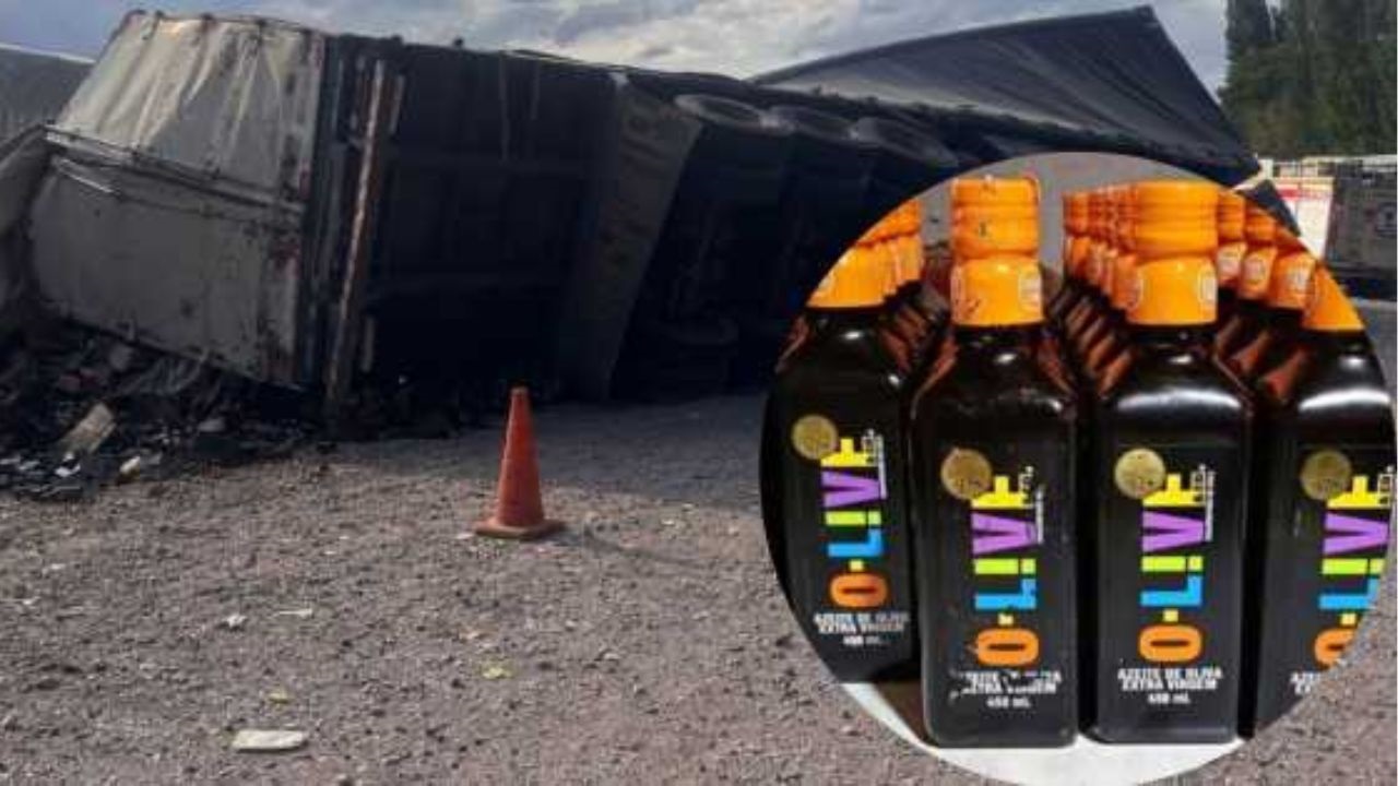 El accidente ocurrió en la tarde de este viernes y en las redes sociales ya se ofrecen las botellas robadas.