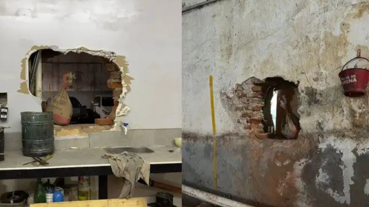 A través de un boquete en una pared, se llevaron una cifra millonaria.