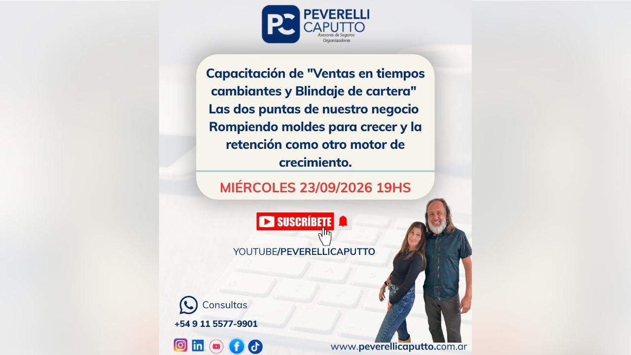 Nueva capacitación. Rompiendo moldes para crecer y la retención como otro motor de crecimiento. Fecha: Miércoles 23/09/2026.