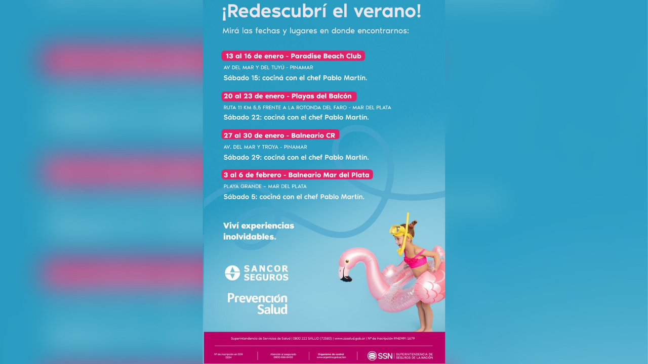 Como todos los años durante la época estival, SANCOR SEGUROS sale al encuentro de la gente en algunos de los centros turísticos más importantes de Argentina...