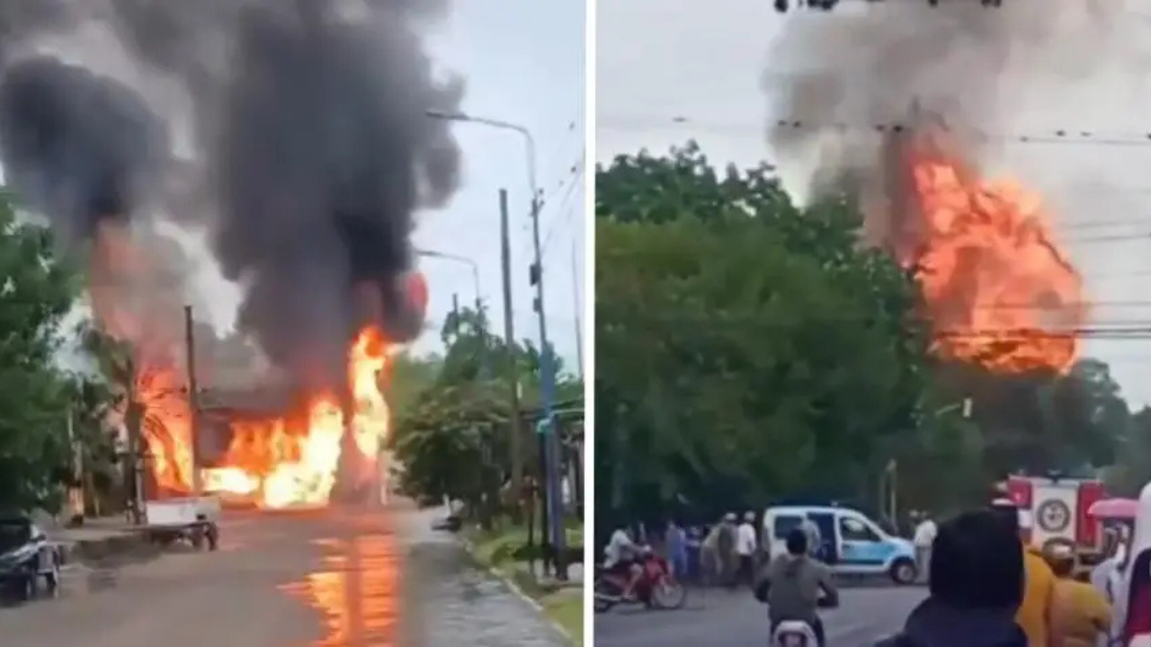 El incendio en el depósito de la Ruta 324 provocó múltiples explosiones. Los casos más complicados fueron derivados de urgencia al Centro de Salud con quemaduras y traumatismos de cráneo.