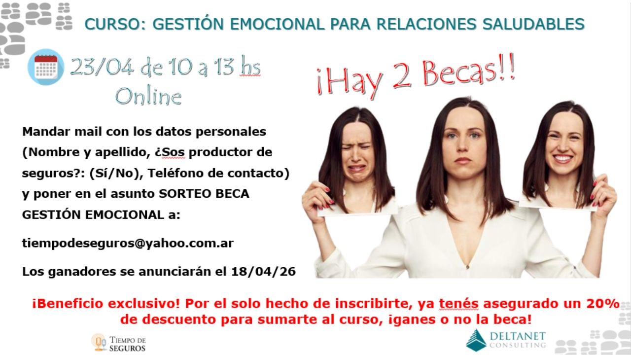 El curso será dictado el 23 de Abril de 10 a 13 hs. vía plataforma online.